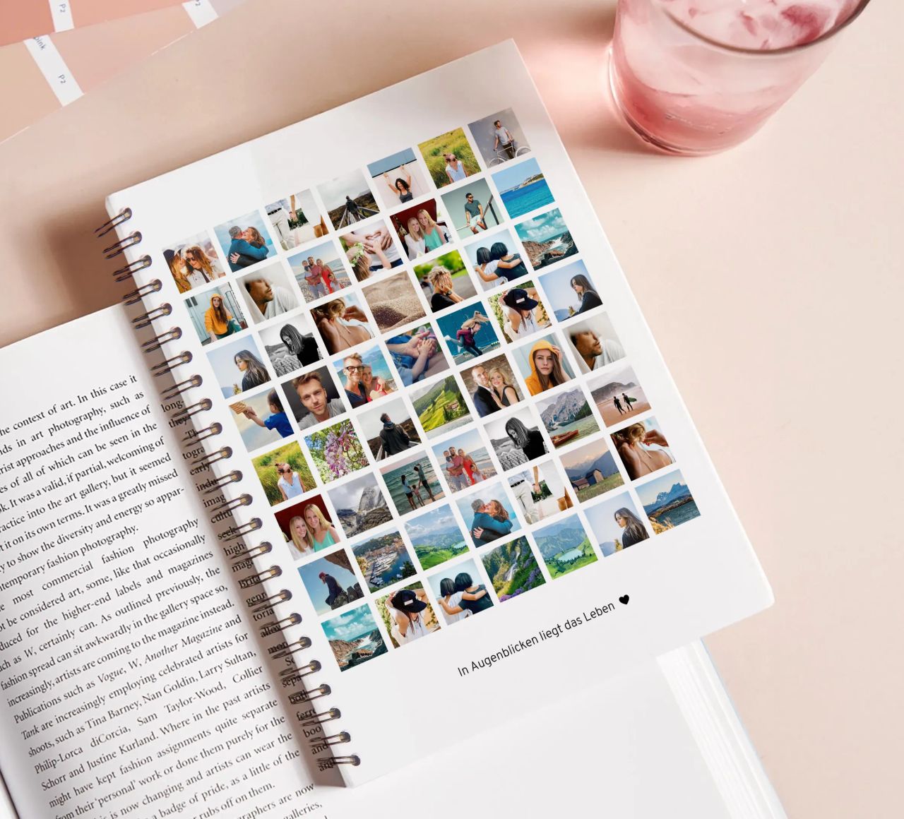 Fotocollage • 56 Bilder • In Augenblicken liegt das Leben Ringbuch von Bildschön | Fotocollagen