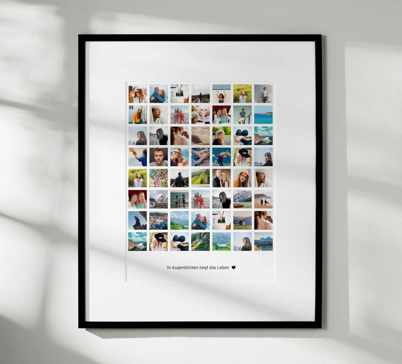 Fotocollage • 56 Bilder • In Augenblicken liegt das Leben Poster von Bildschön | Fotocollagen