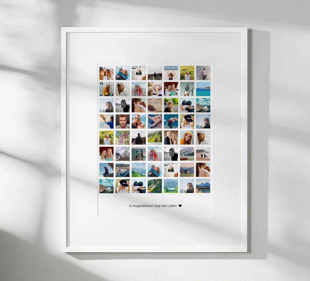 Fotocollage • 56 Bilder • In Augenblicken liegt das Leben Poster von Bildschön | Fotocollagen