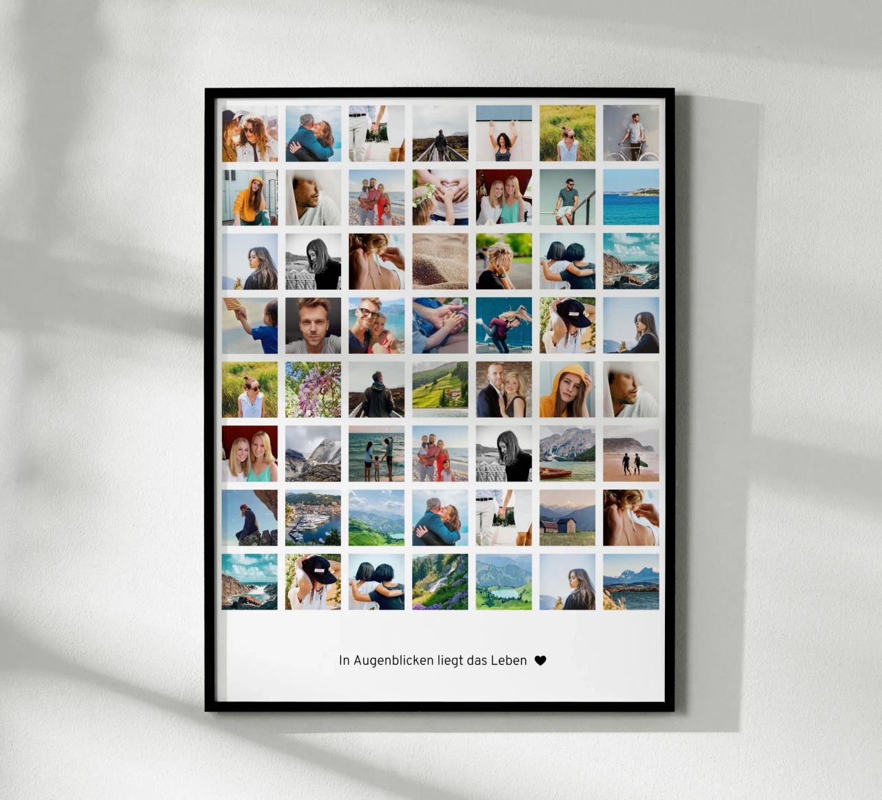 Fotocollage • 56 Bilder • In Augenblicken liegt das Leben Poster von Bildschön | Fotocollagen