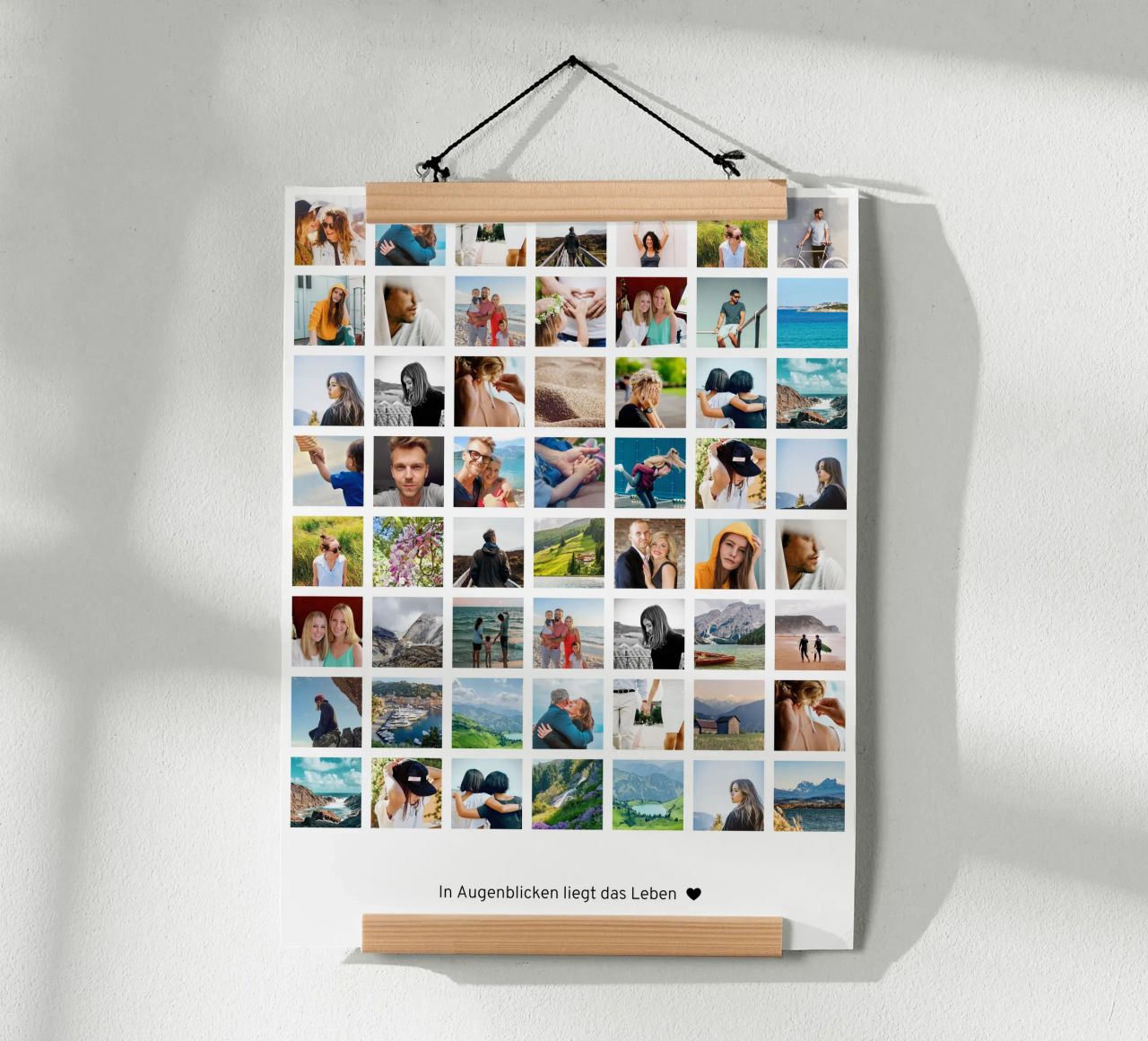Fotocollage • 56 Bilder • In Augenblicken liegt das Leben Poster von Bildschön | Fotocollagen