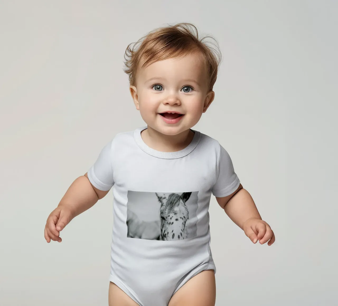 Kleiner Onkel body neonato maniche corte da Nur Mut