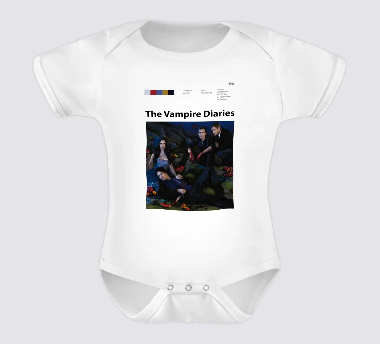 The Vampire Diaries body neonato maniche corte da The Movie Wall