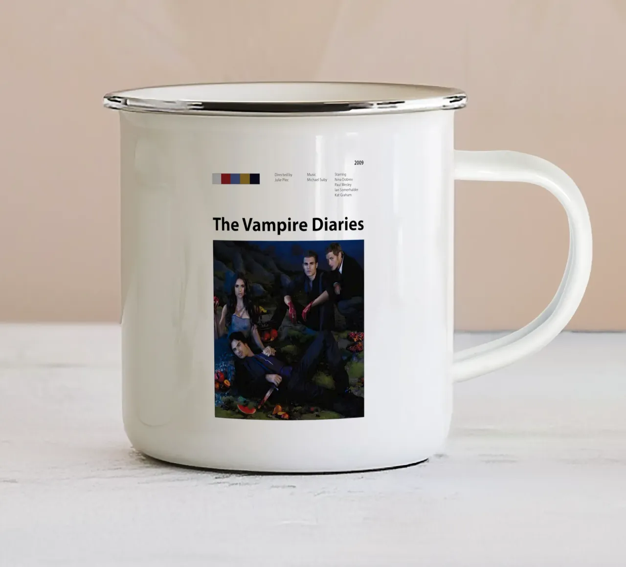 The Vampire Diaries tazza in smalto da The Movie Wall