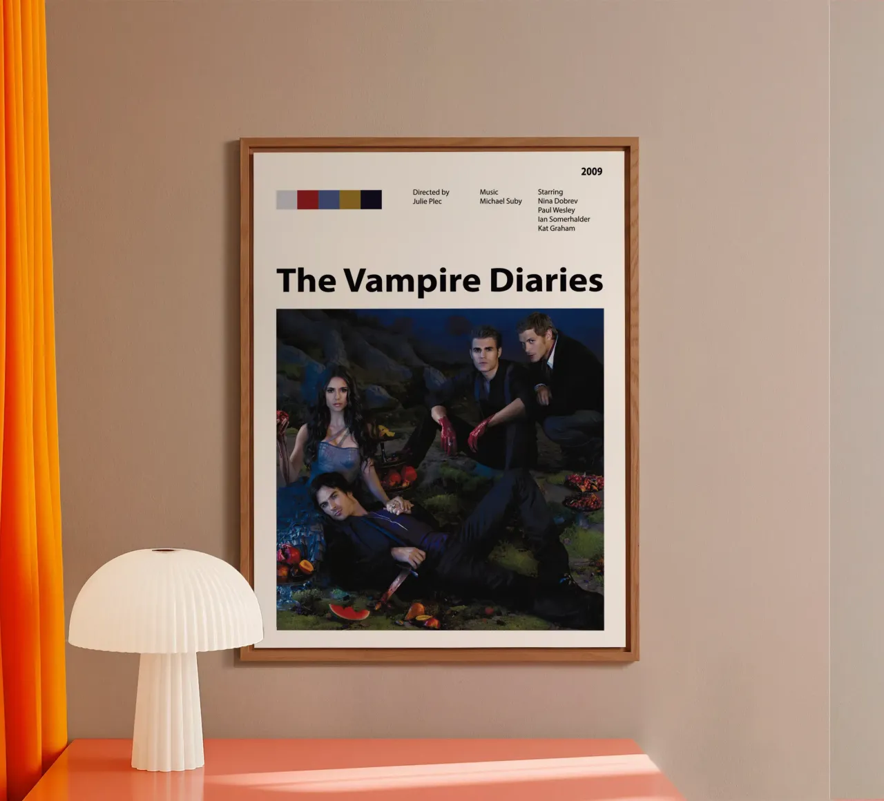 The Vampire Diaries alluminio dibond da The Movie Wall
