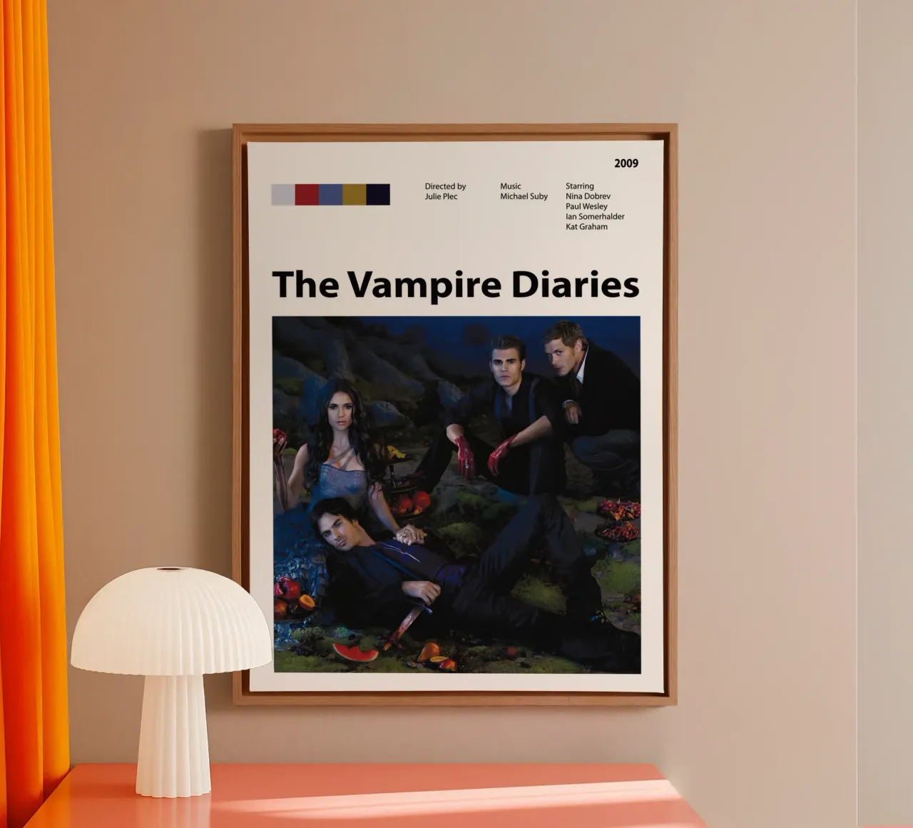 The Vampire Diaries tela con Cornice a cassetta da 🎞 The Movie Wall
