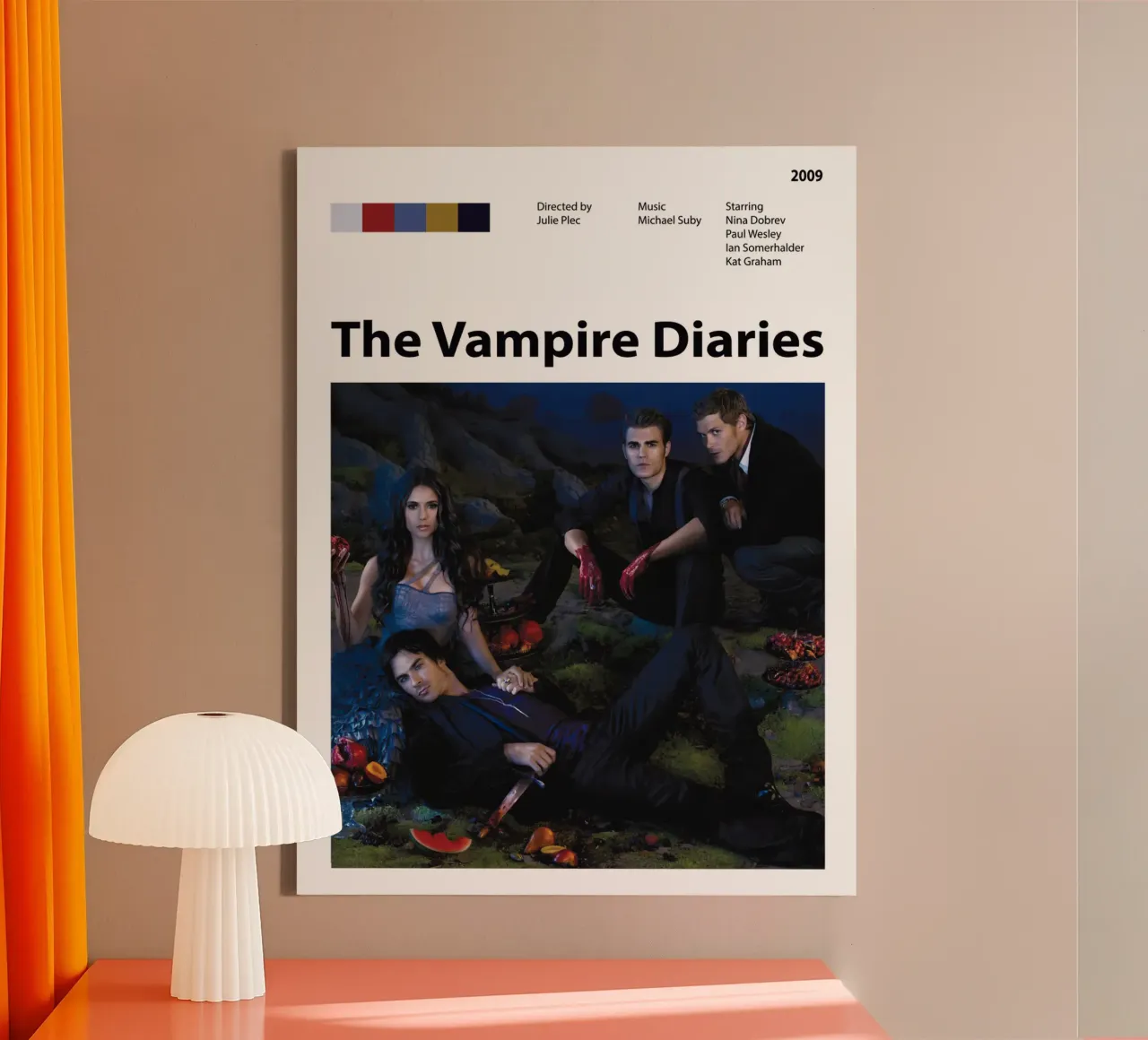 The Vampire Diaries tela con Cornice a cassetta da 🎞 The Movie Wall