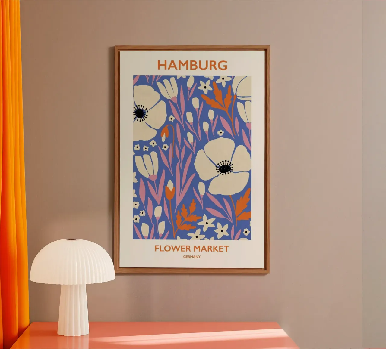 Hamburg Flower Market forex plate by Pure