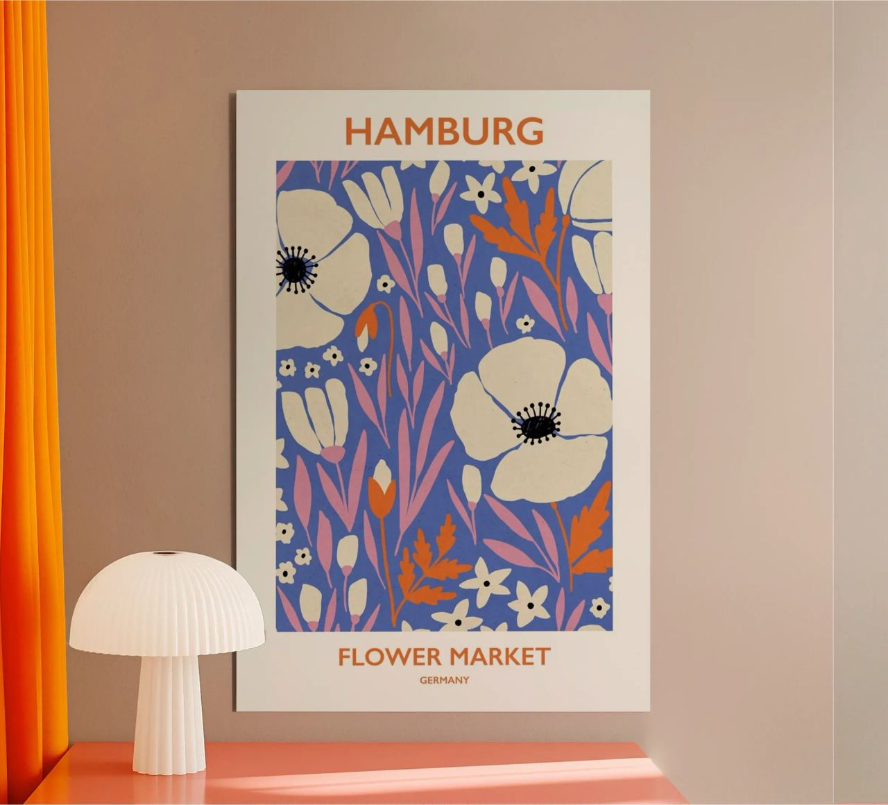 Hamburg Flower Market forex plate by Pure