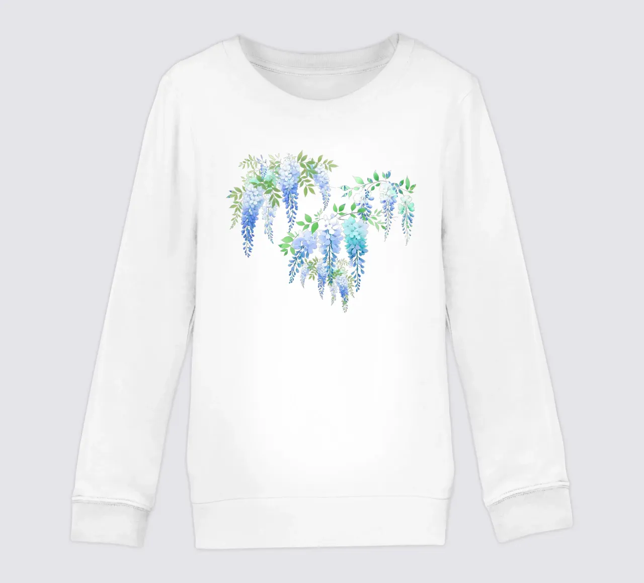 Glicine blu e giallo felpa bambino da SilverPegasus