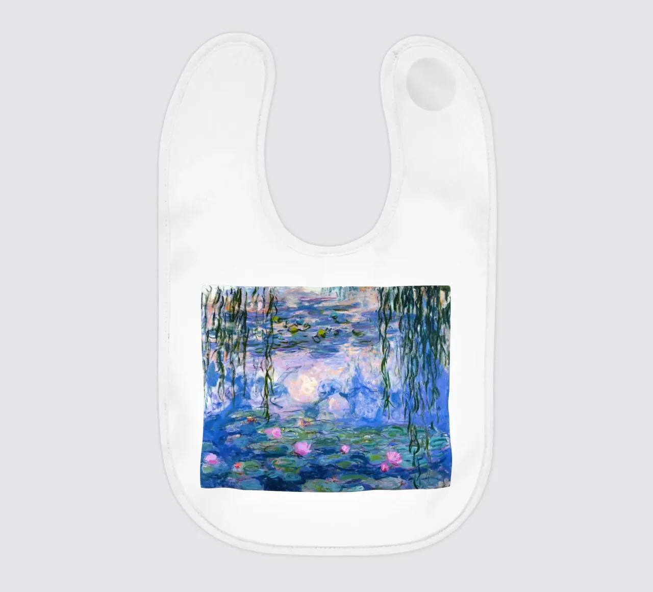 claude monet klarer blauer sumpf gemälde Babylätzchen von belong shop