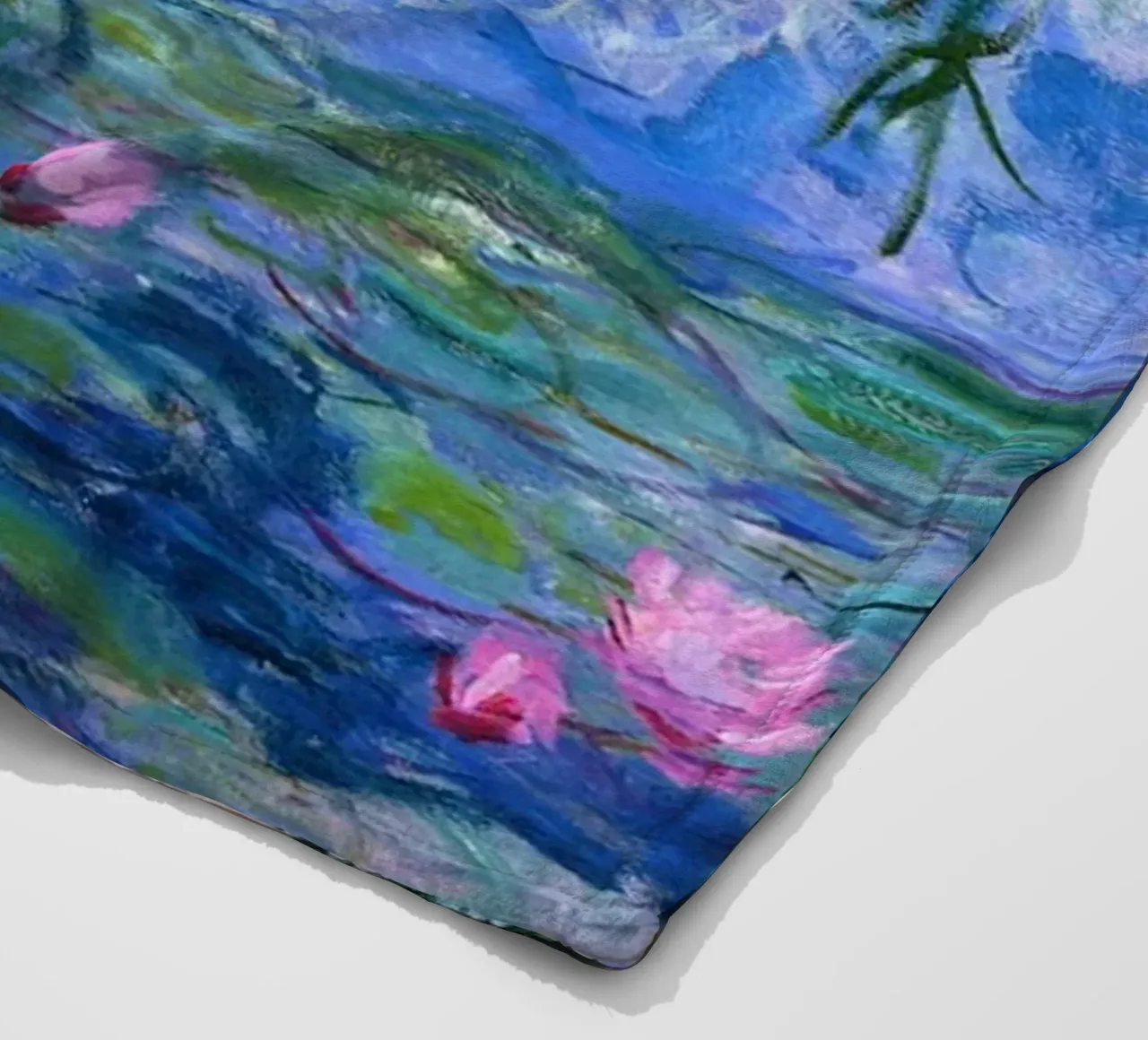 claude monet klarer blauer sumpf gemälde Fleecedecke von belong shop