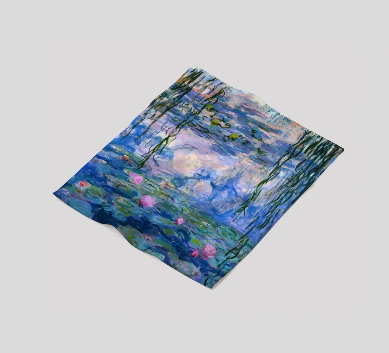 claude monet klarer blauer sumpf gemälde Fleecedecke von belong shop