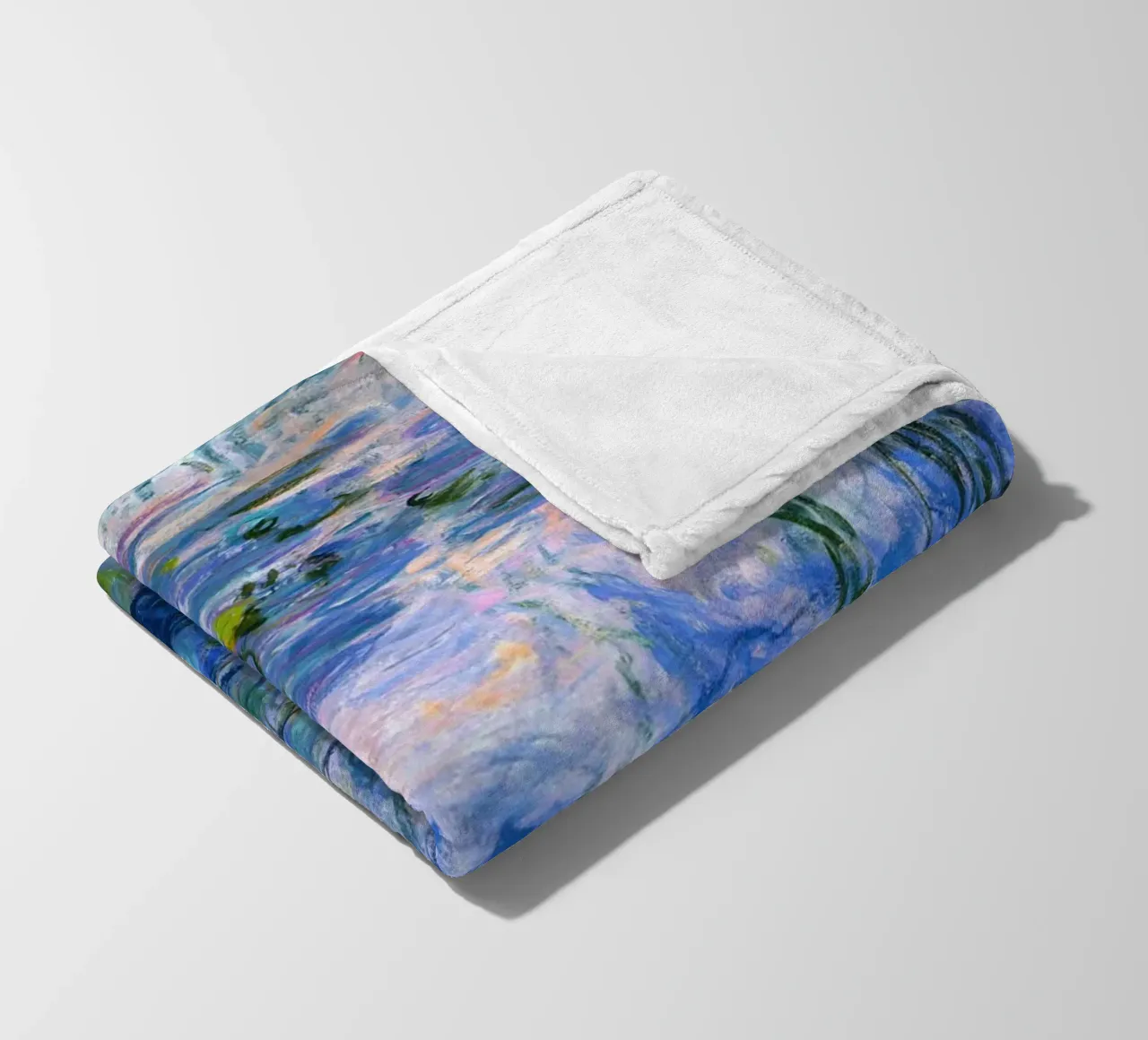 claude monet klarer blauer sumpf gemälde Fleecedecke von belong shop