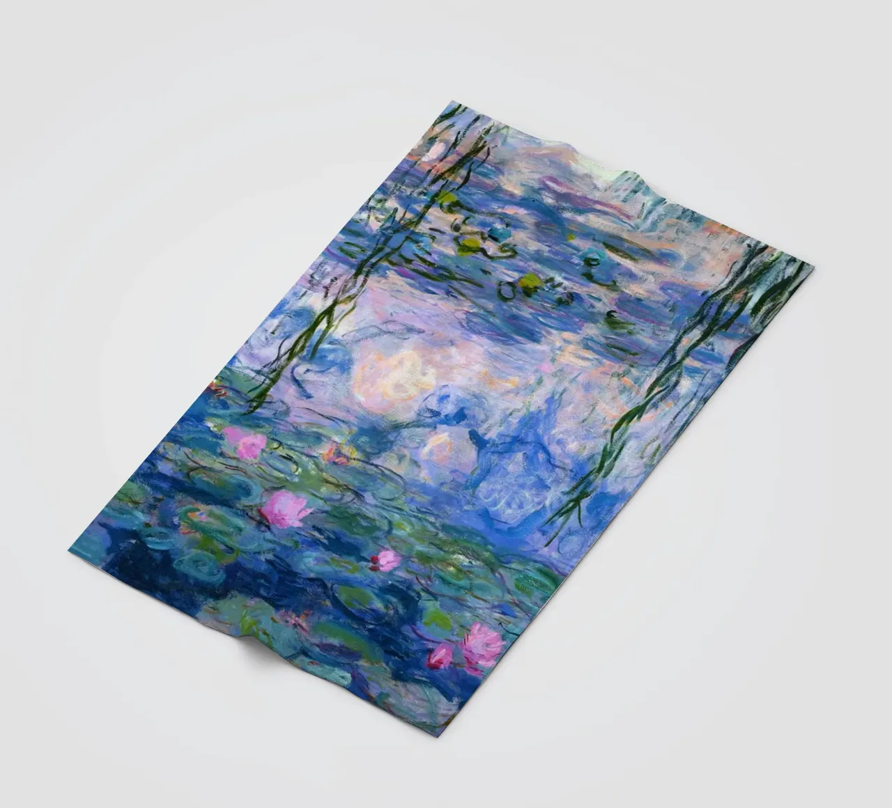 claude monet klarer blauer sumpf gemälde Fleecedecke von belong shop