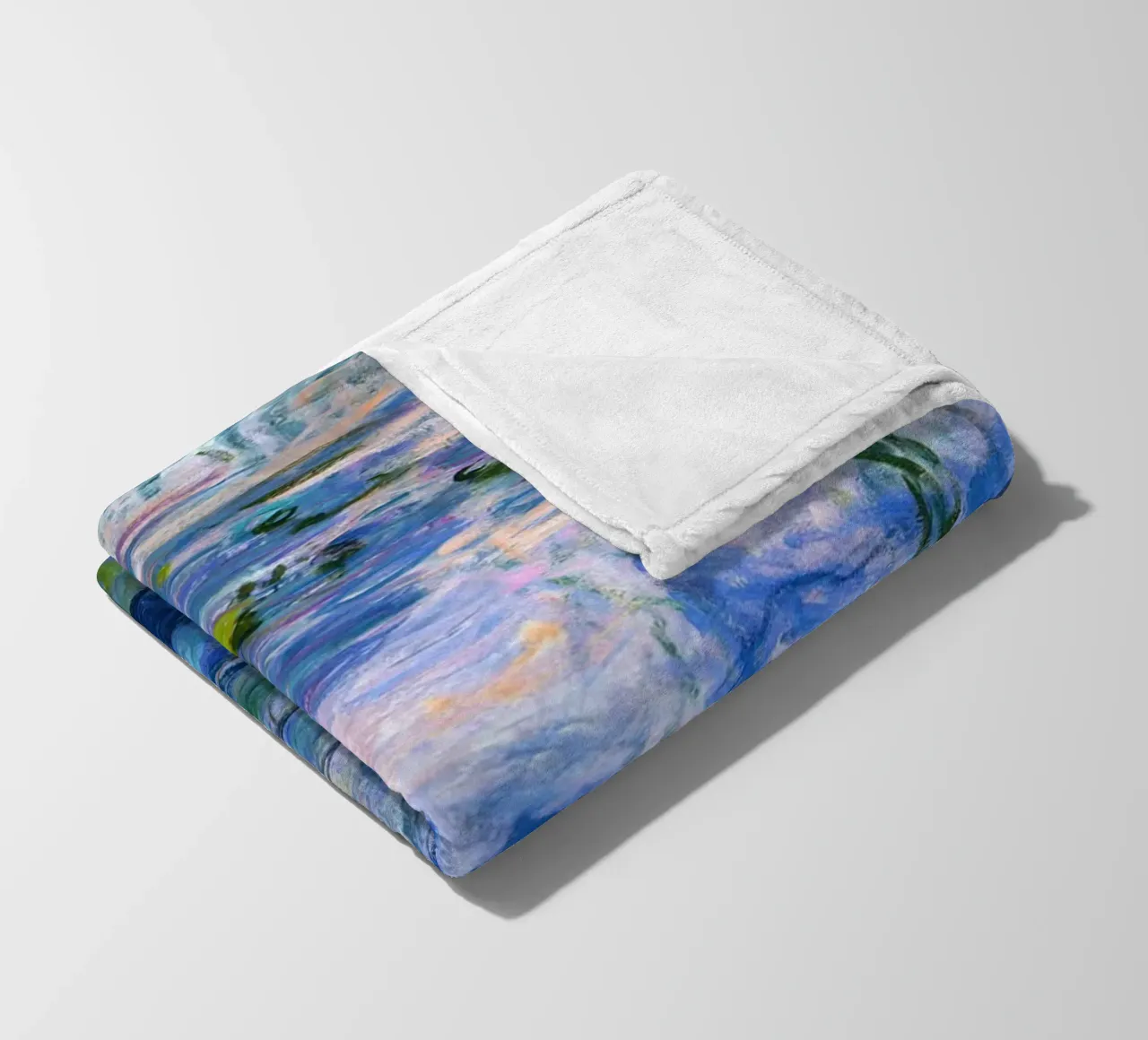 claude monet klarer blauer sumpf gemälde Fleecedecke von belong shop