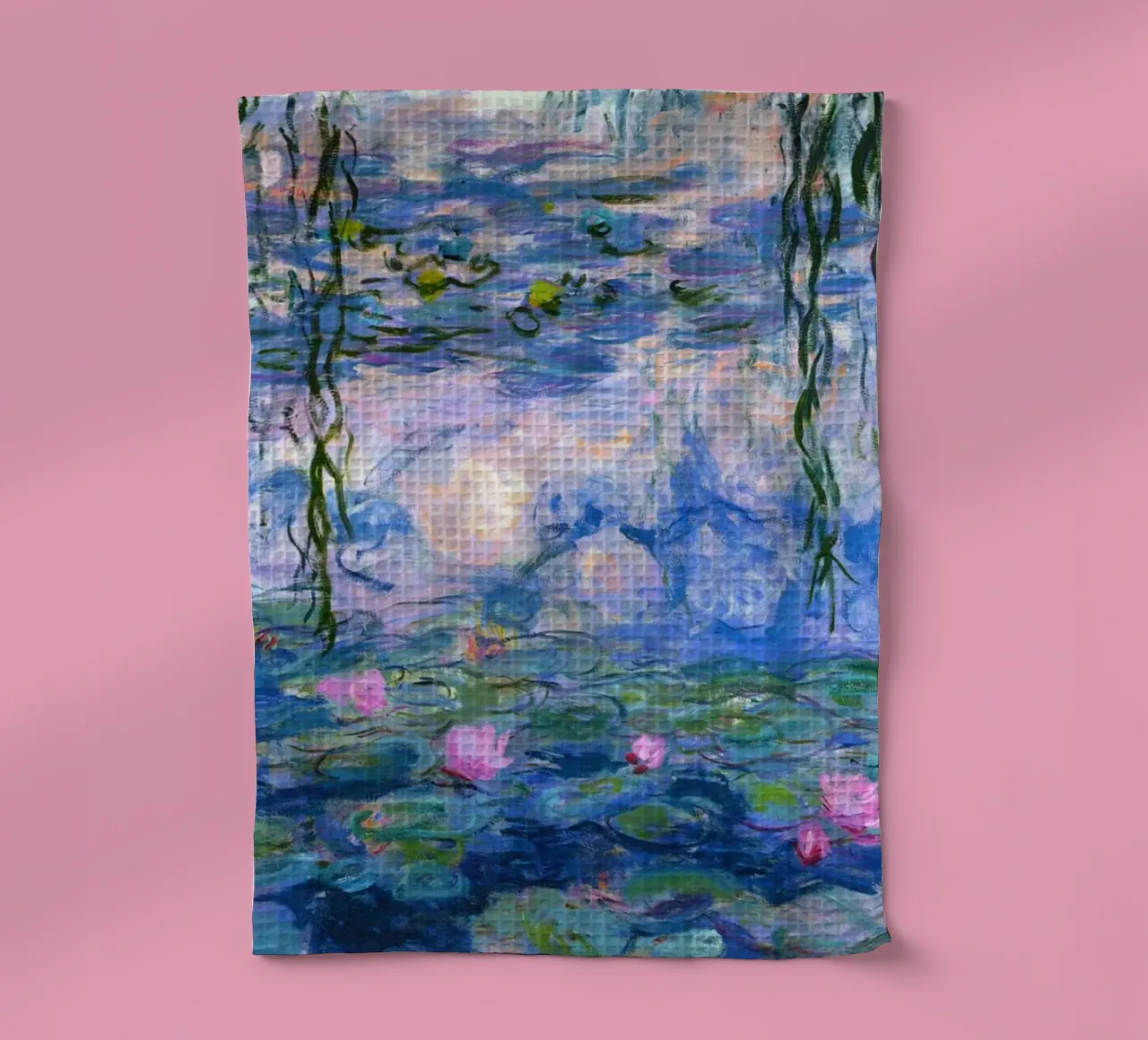 claude monet klarer blauer sumpf gemälde Geschirrtuch von belong shop