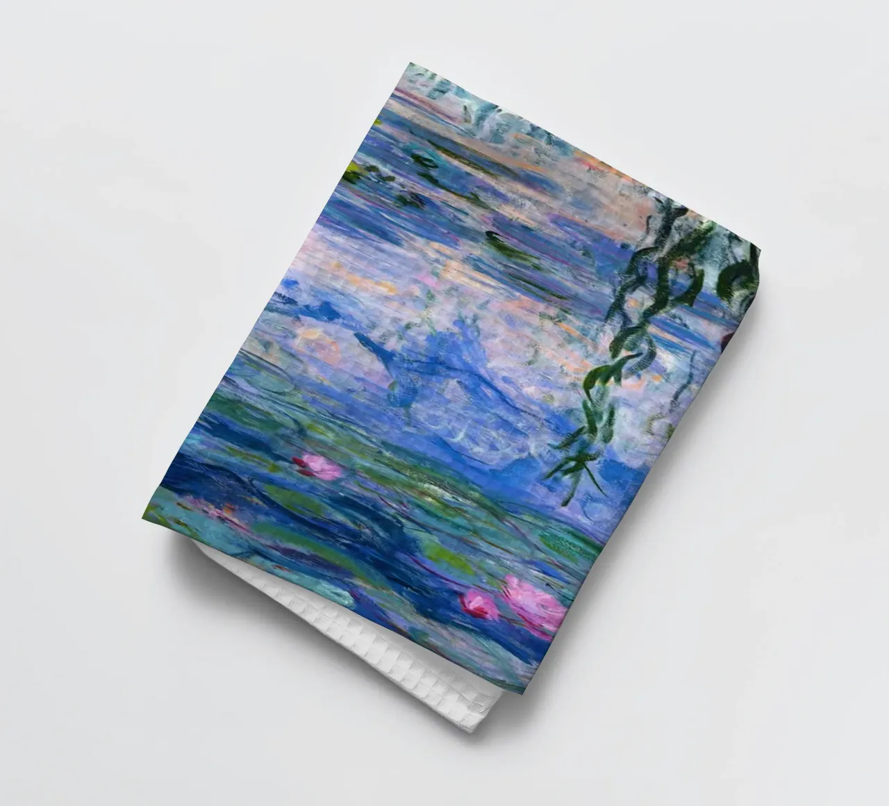 claude monet klarer blauer sumpf gemälde Geschirrtuch von belong shop