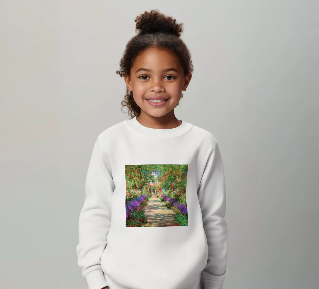 Claude Monet, dipinto del bosco di primavera felpa bambino da belong shop