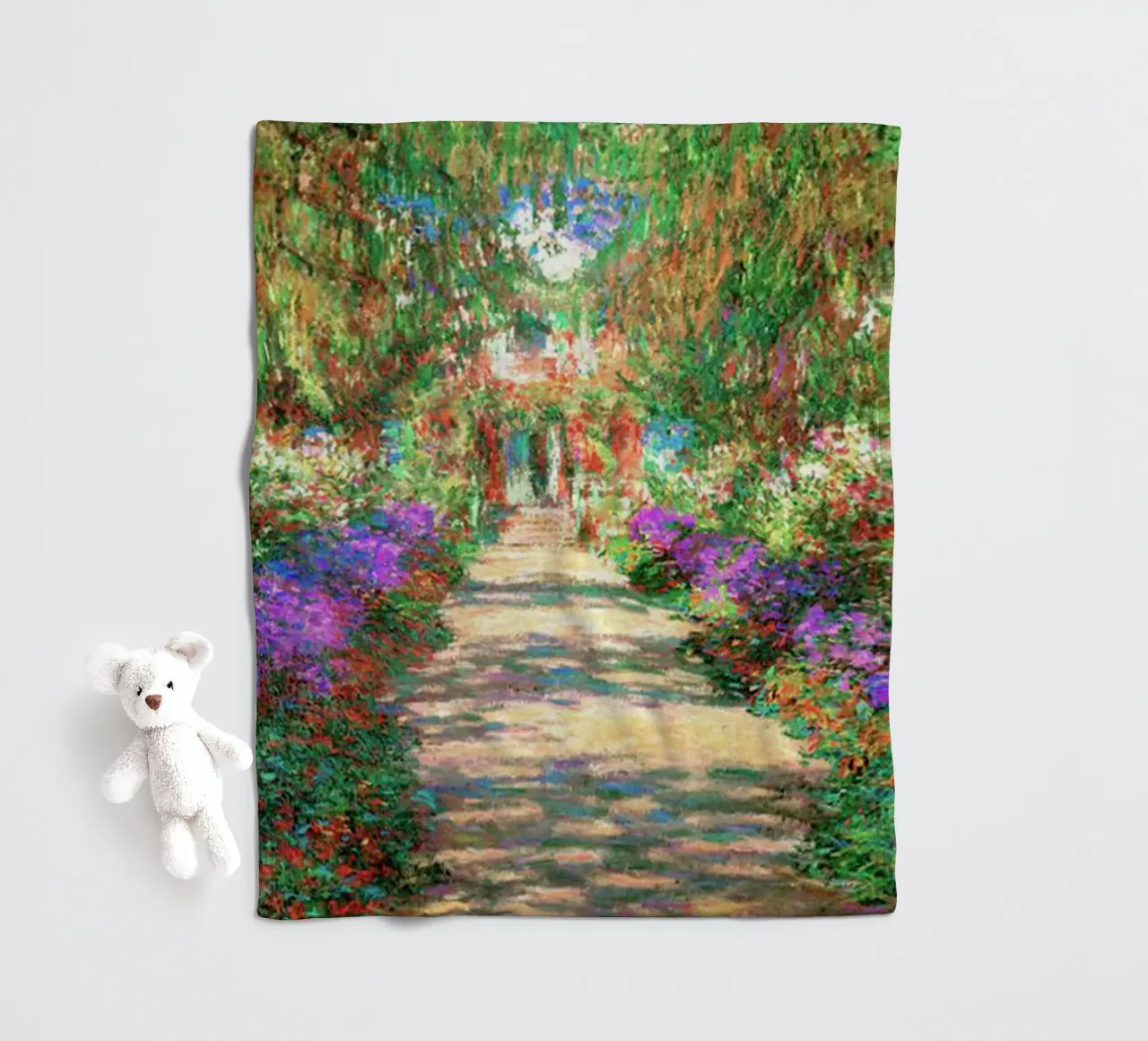 Claude Monet, dipinto del bosco di primavera coperta in pile da belong shop