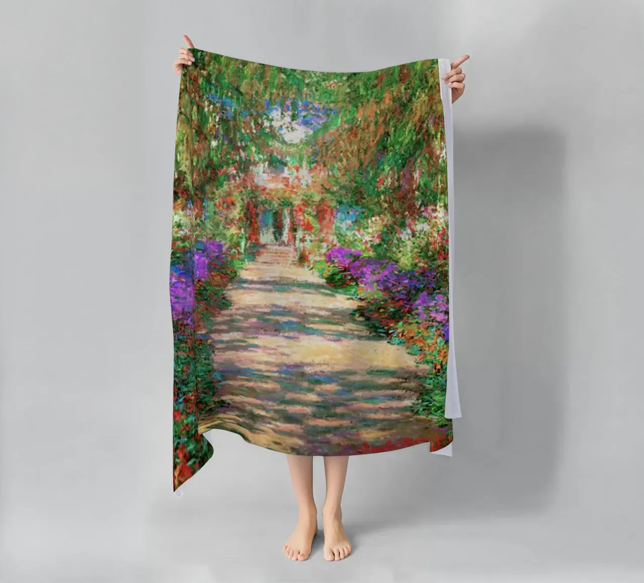 Claude Monet, dipinto del bosco di primavera telo mare da belong shop