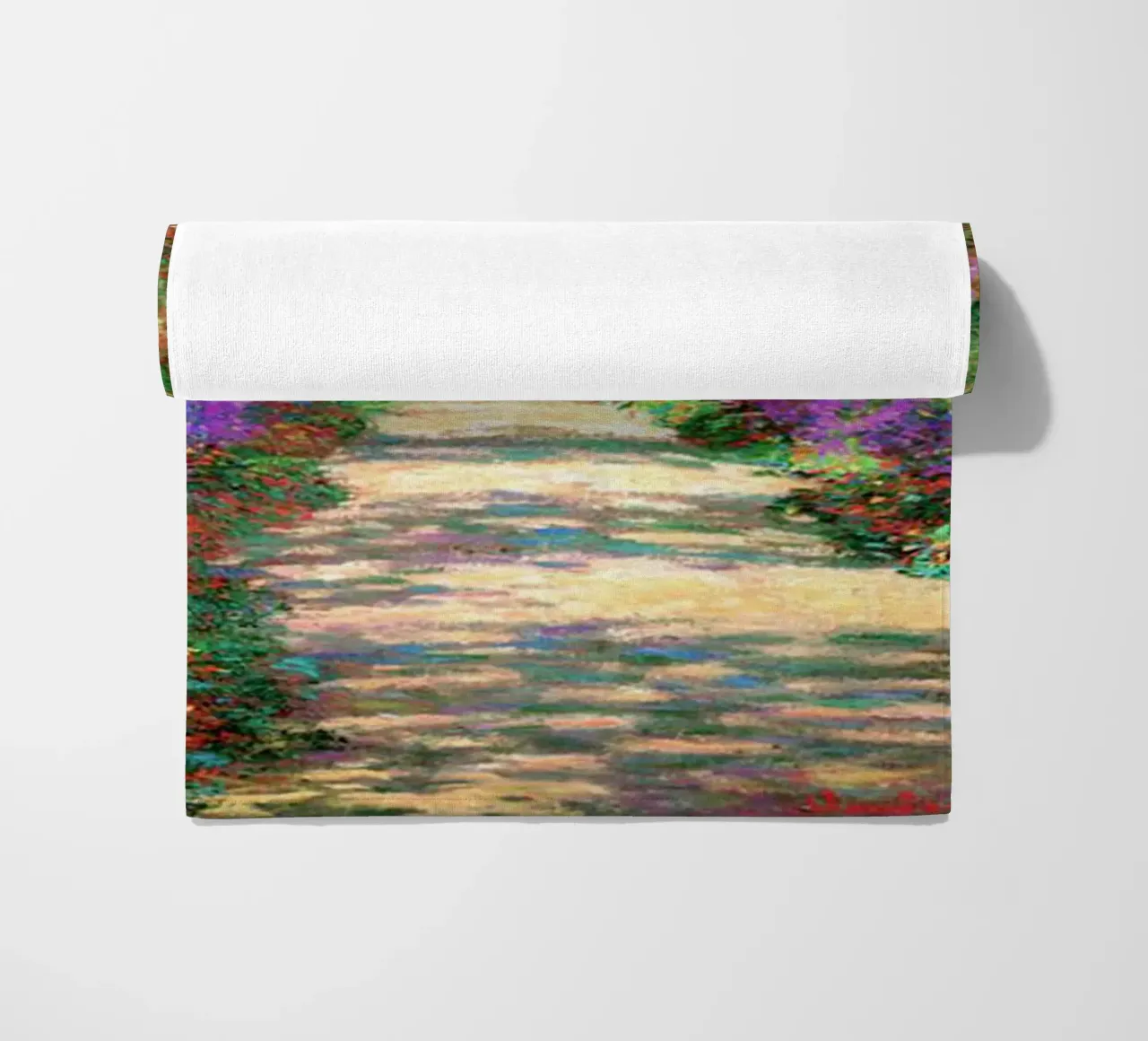 Claude Monet, dipinto del bosco di primavera telo mare da belong shop