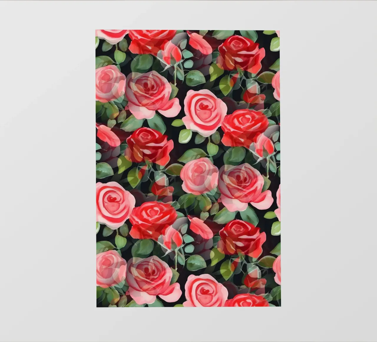 Belle rose rosse e rosa telo in pvc da SilverPegasus