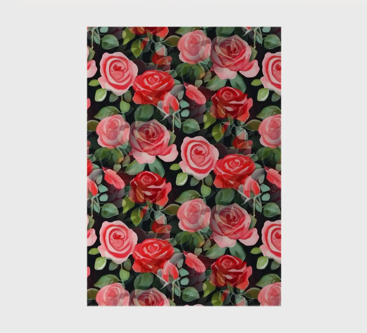 Hübsche Rosen Rot und Rosa Notizbuch von SilverPegasus