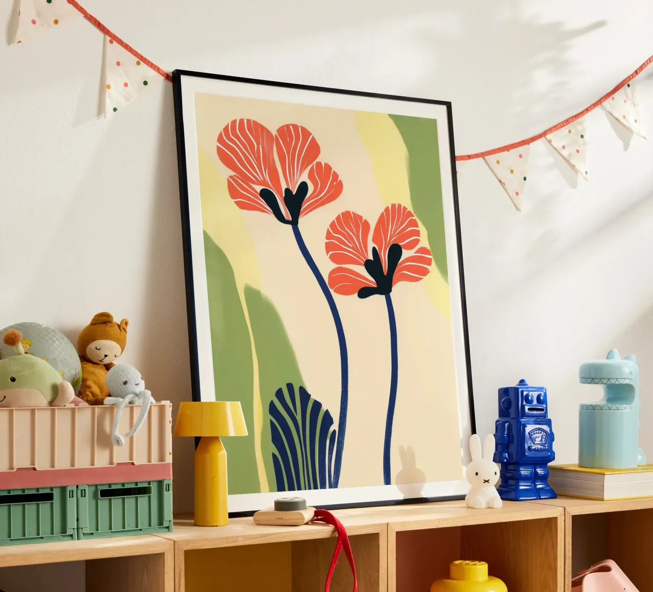 Blumengruß | Sonniges Florales Stillleben Poster von Autofocus