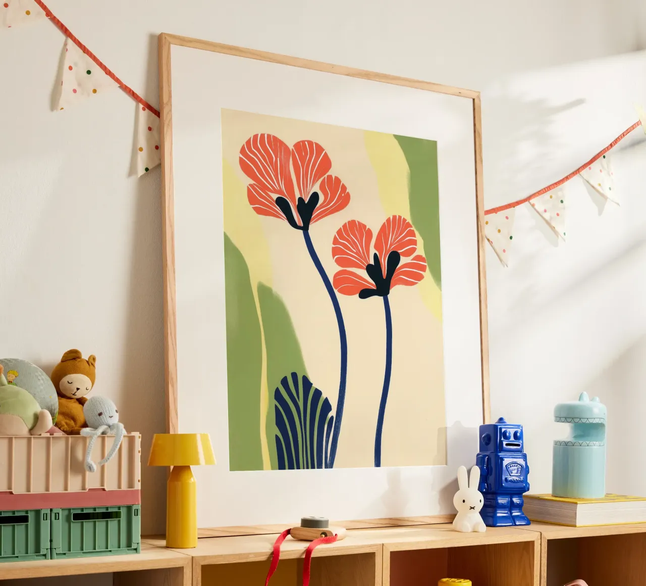 Blumengruß | Sonniges Florales Stillleben Poster von Autofocus