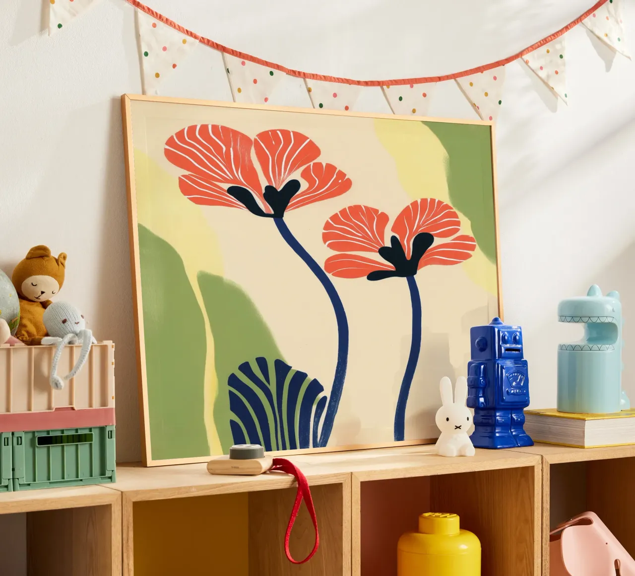 Blumengruß | Sonniges Florales Stillleben Poster von Autofocus