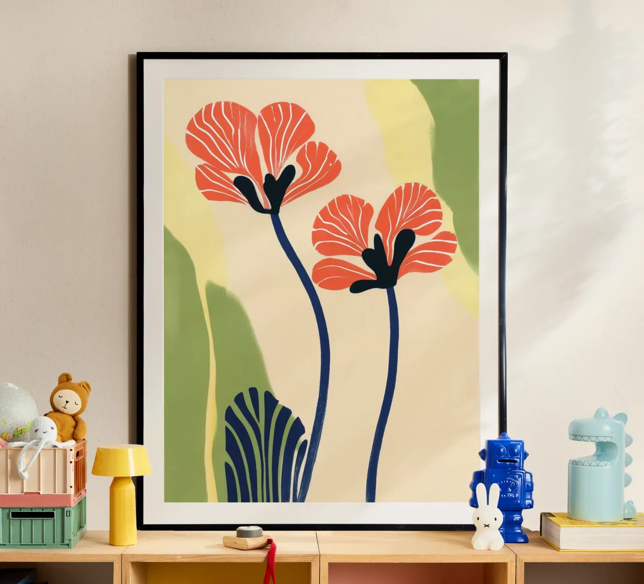 Blumengruß | Sonniges Florales Stillleben Poster von Autofocus