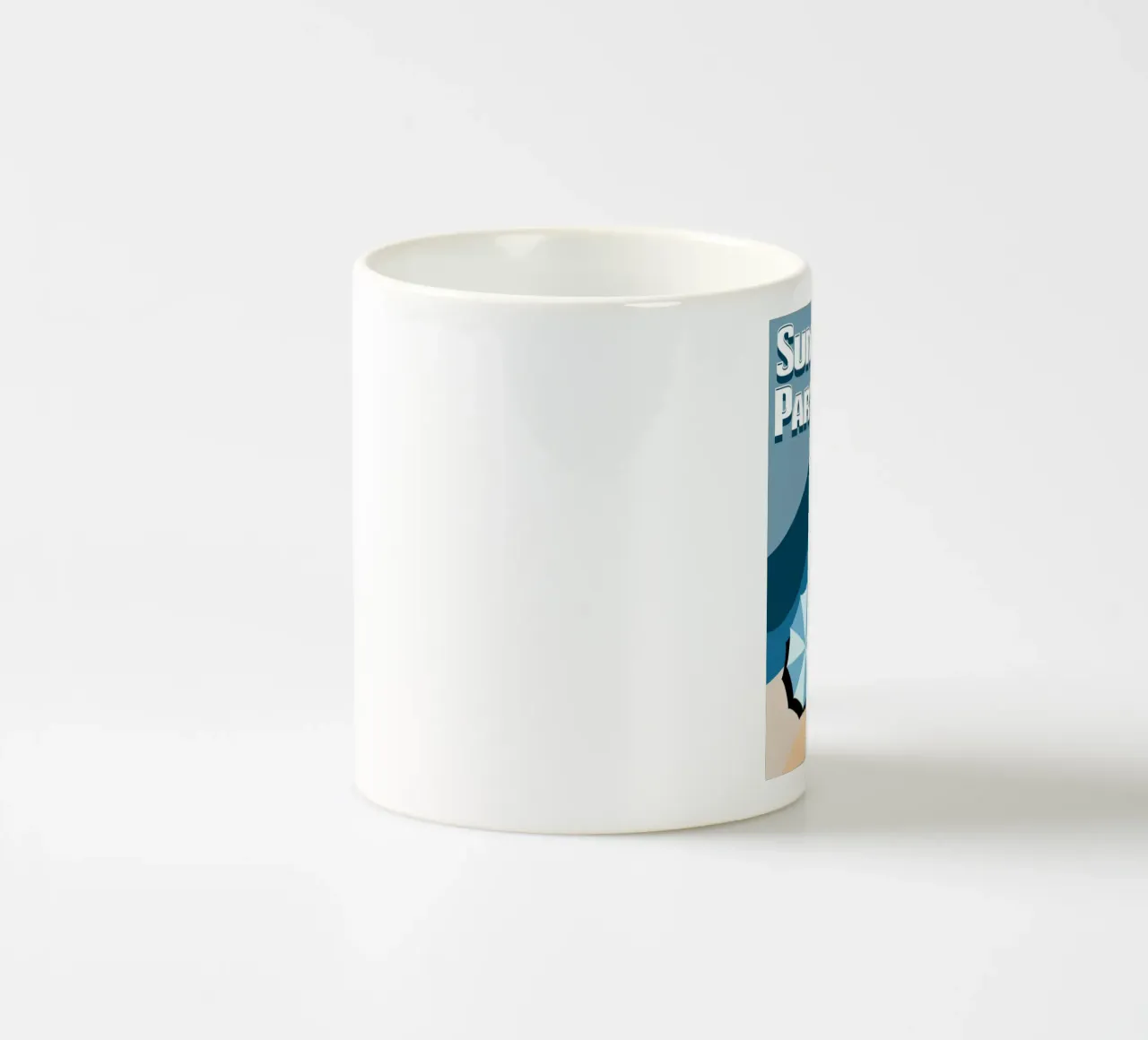 Summer Party Beach Vibes Poster | Modern Retro Art tazza in ceramica da Une Affaire de Filles