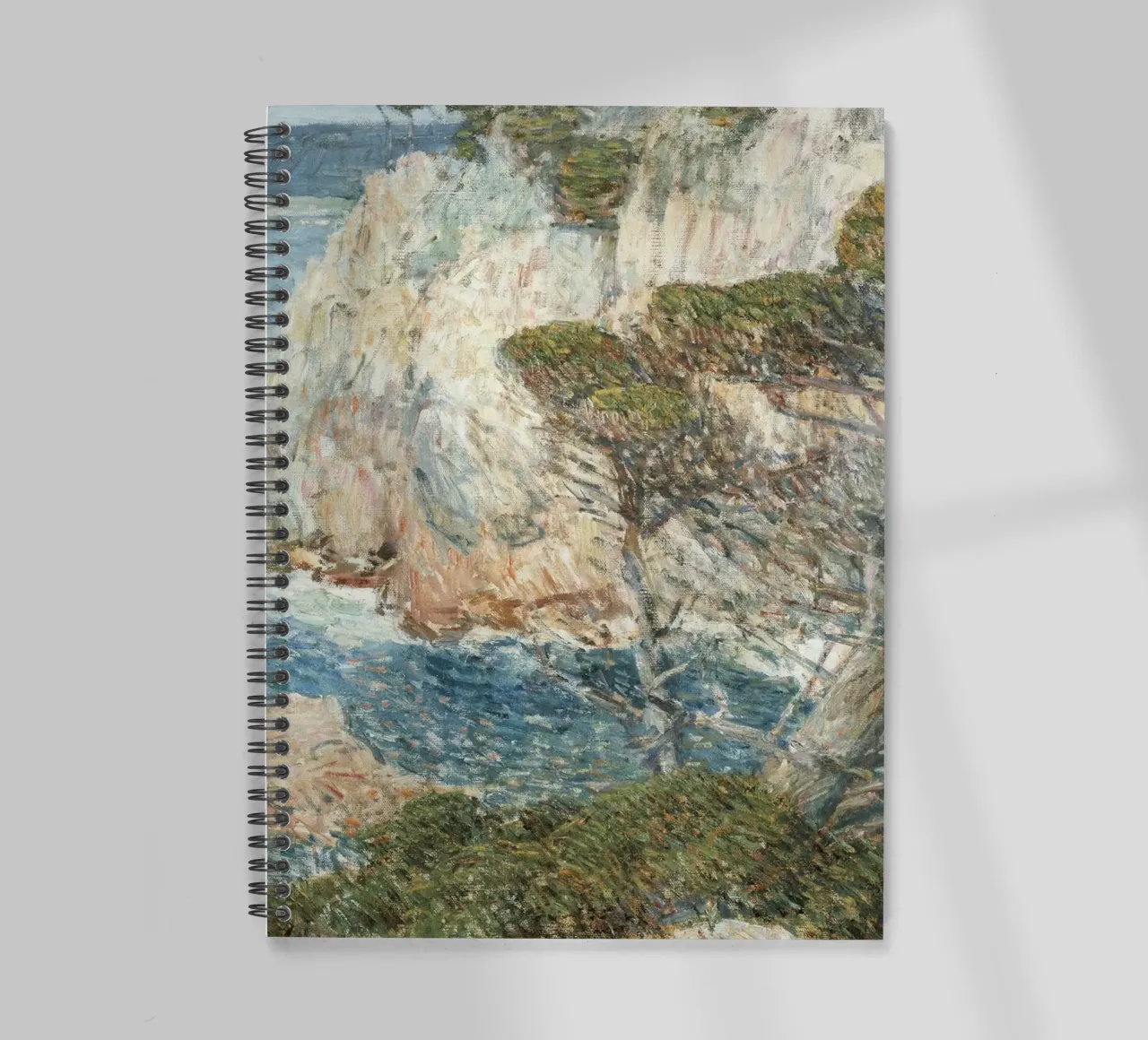 Childe Hassam Point Lobos - American Impressionism, Coastal spiral notebook by NorwesClub