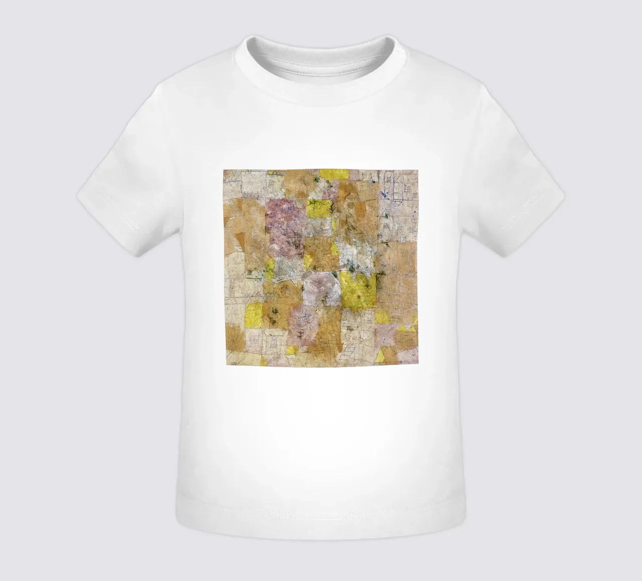 Paul Klee Idillio suburbano - Espressionismo astratto, texture maglietta neonato da NorwesClub