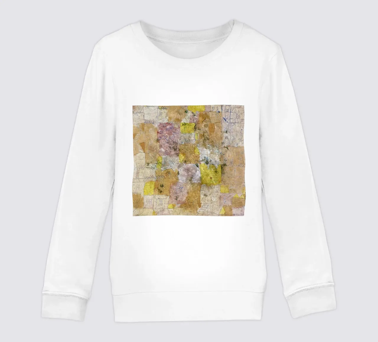 Paul Klee Idillio suburbano - Espressionismo astratto, texture felpa bambino da NorwesClub