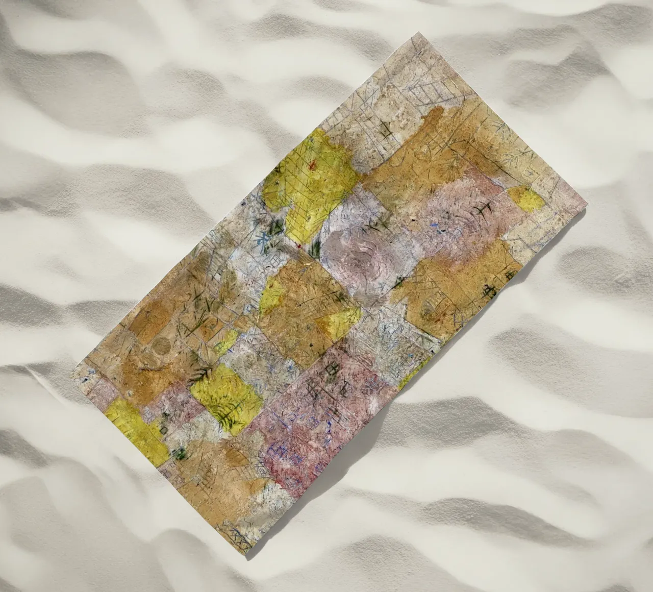 Paul Klee Idillio suburbano - Espressionismo astratto, texture telo mare da NorwesClub