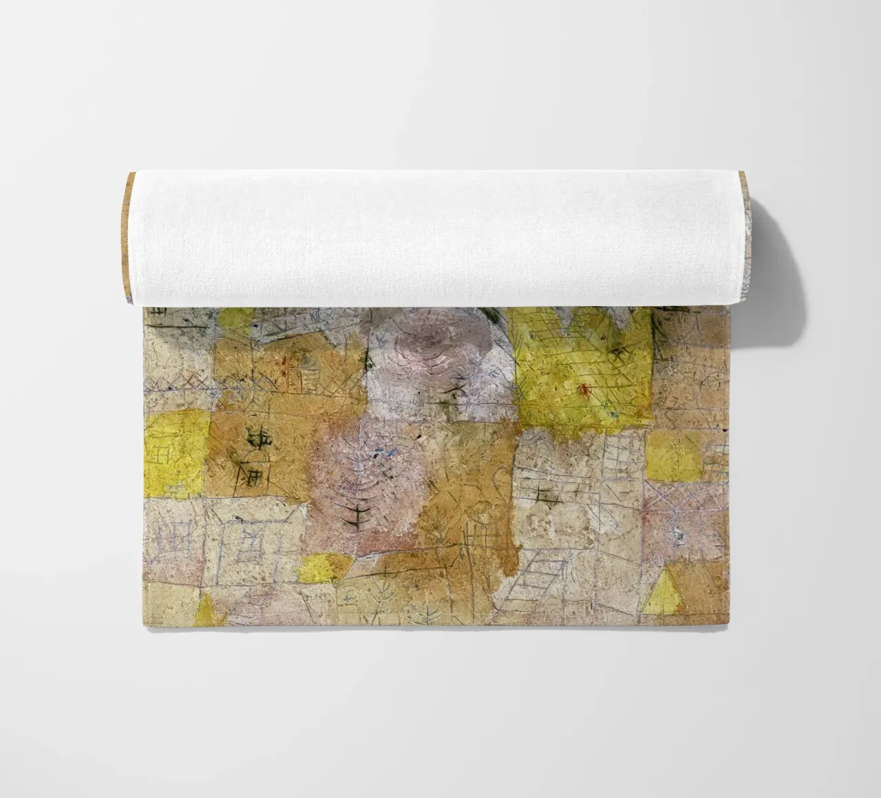 Paul Klee Idillio suburbano - Espressionismo astratto, texture telo mare da NorwesClub