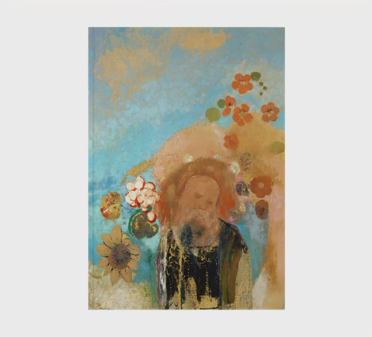 Odilon Redon: Evocation of Roussel - Symbolism, Dreamy, Flor notebook by NorwesClub