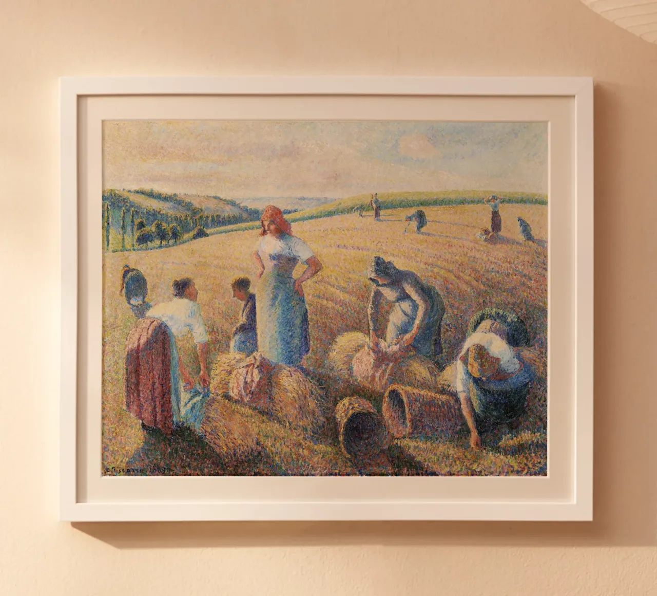 Camille Pissarro: De sprokkelaars - Impressionisme, Landelijk leven, hahnemühle van NorwesClub