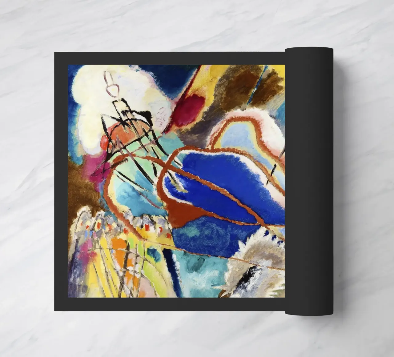 Kandinsky: Improvisation 30 - Abstract Expressionism, Avant- doormat by NorwesClub