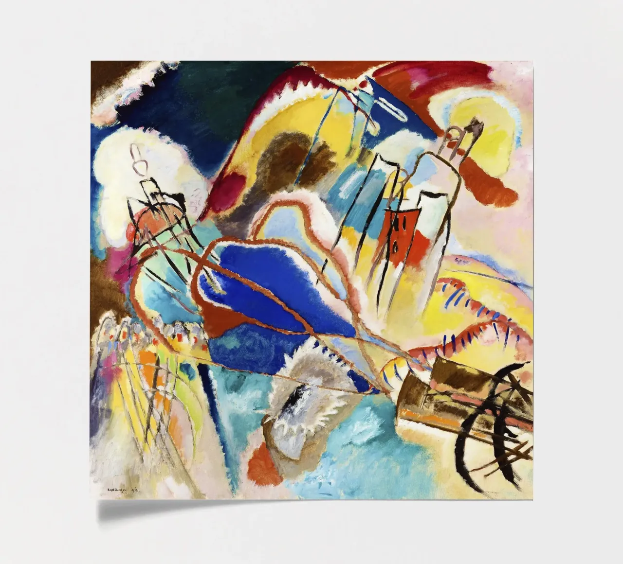 Kandinsky: Improvisation 30 - Abstract Expressionism, Avant- sticker sheet by NorwesClub