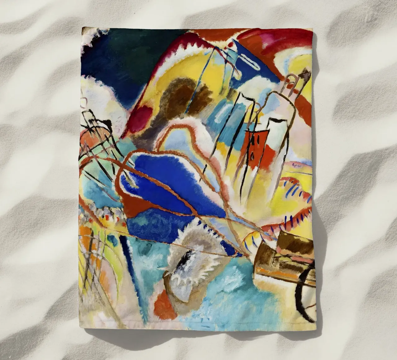 Kandinsky: Improvisation 30 - Abstract Expressionism, Avant- beach towel by NorwesClub