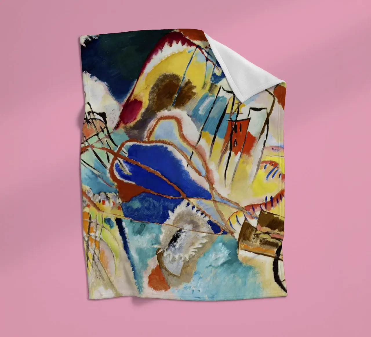Kandinsky: Improvisation 30 - Abstract Expressionism, Avant- fleece blanket by NorwesClub