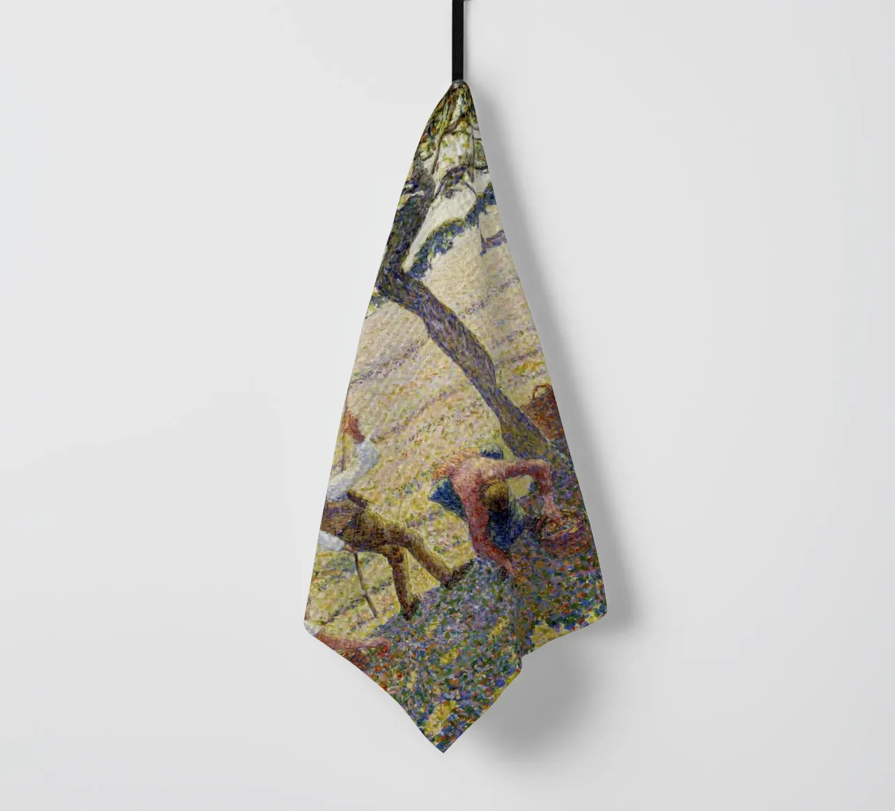 Pissarro: Apple Harvest - Neo-Impressionism, Rural Life, Poi tea towel by NorwesClub