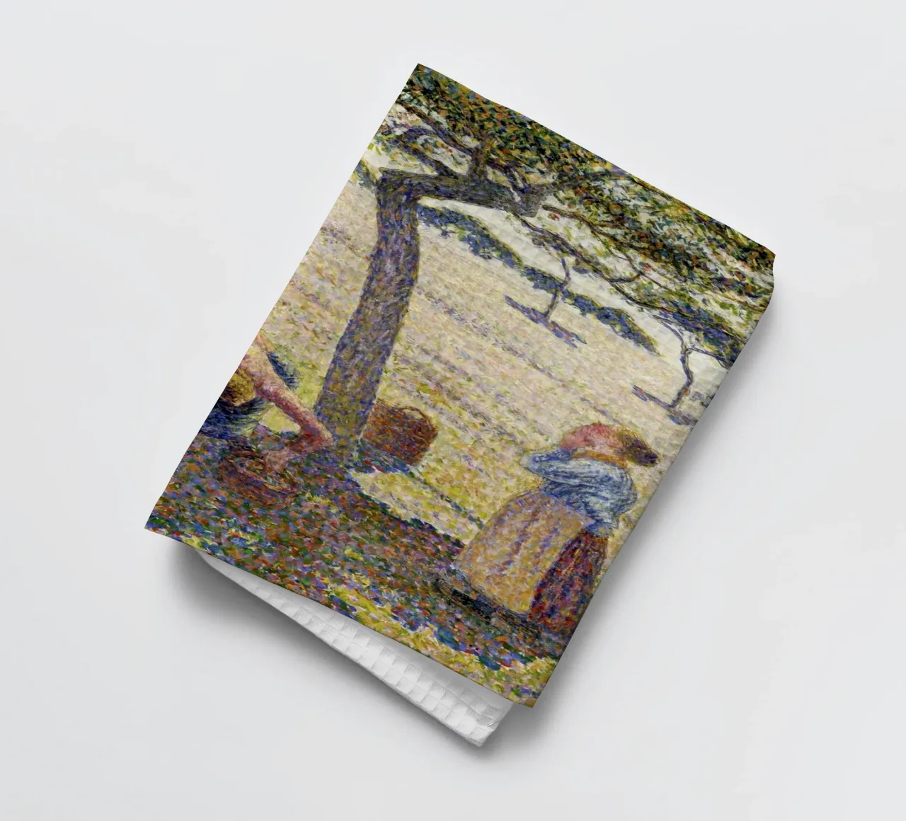 Pissarro: Apple Harvest - Neo-Impressionism, Rural Life, Poi tea towel by NorwesClub