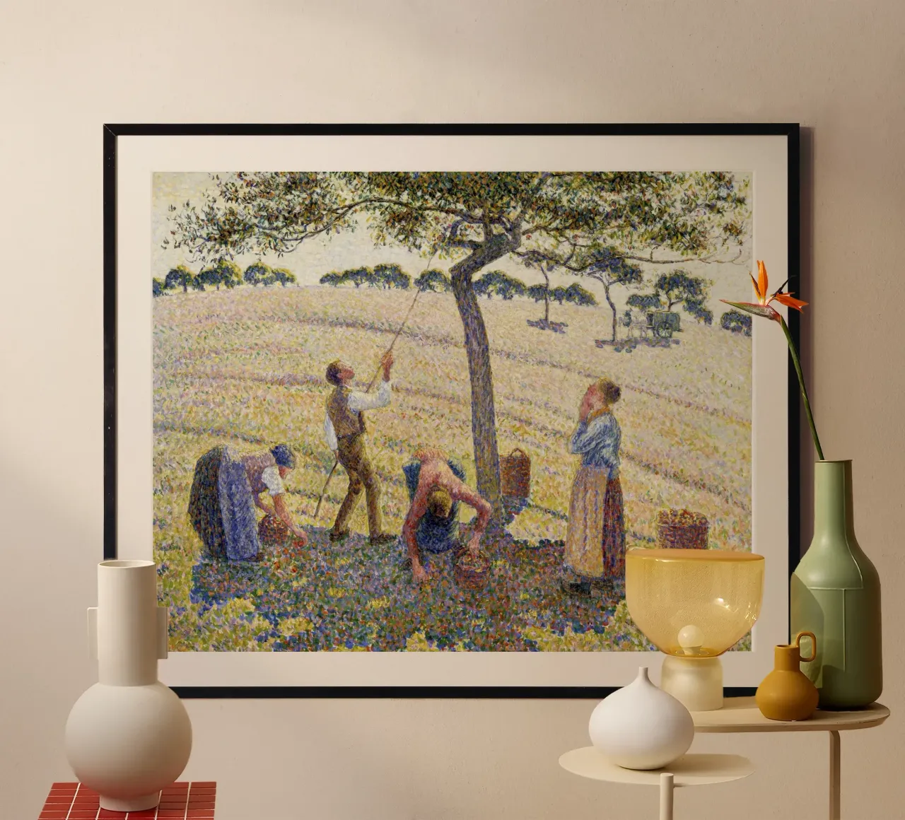 Pissarro: Apfelernte - Neoimpressionismus, Ländliches Leben, Poi Poster von NorwesClub
