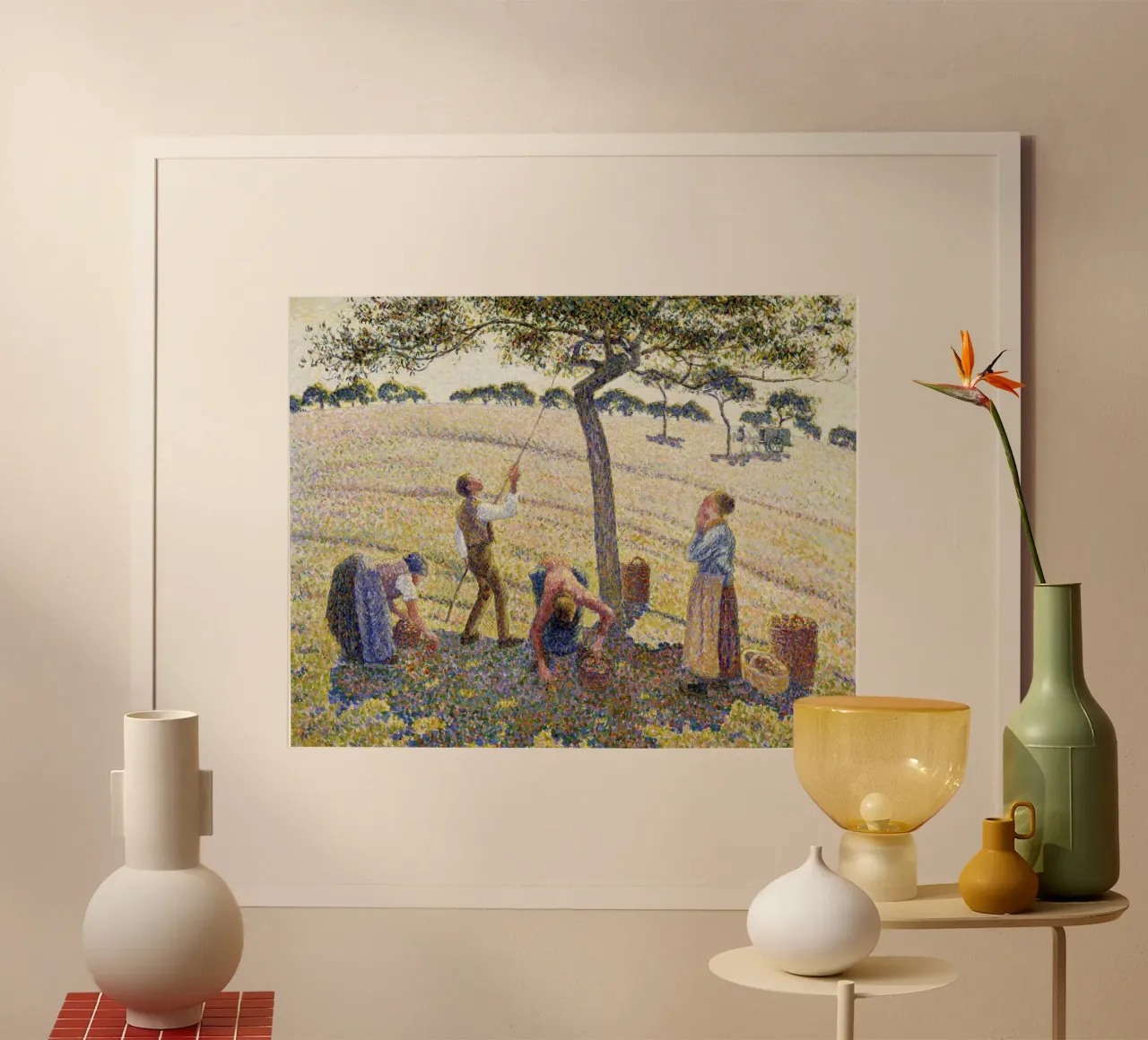Pissarro: Apfelernte - Neoimpressionismus, Ländliches Leben, Poi Poster von NorwesClub