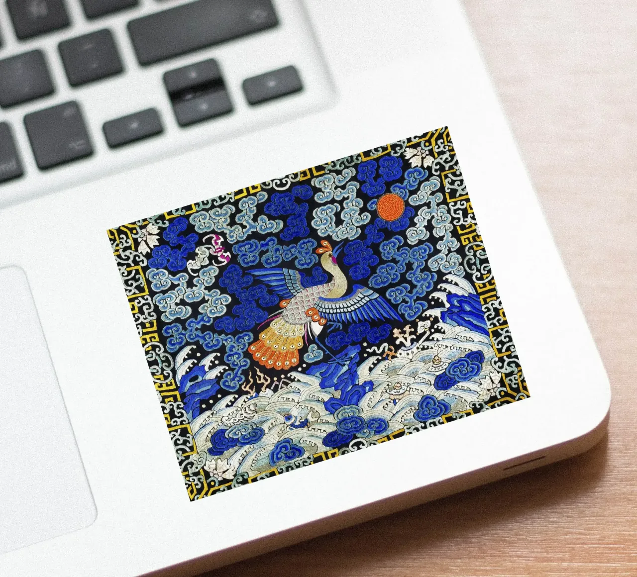 Chinesisches Rangabzeichen: Phönixkranich - Kaiserliche Kunst, Qing-Dynastie Sticker von NorwesClub