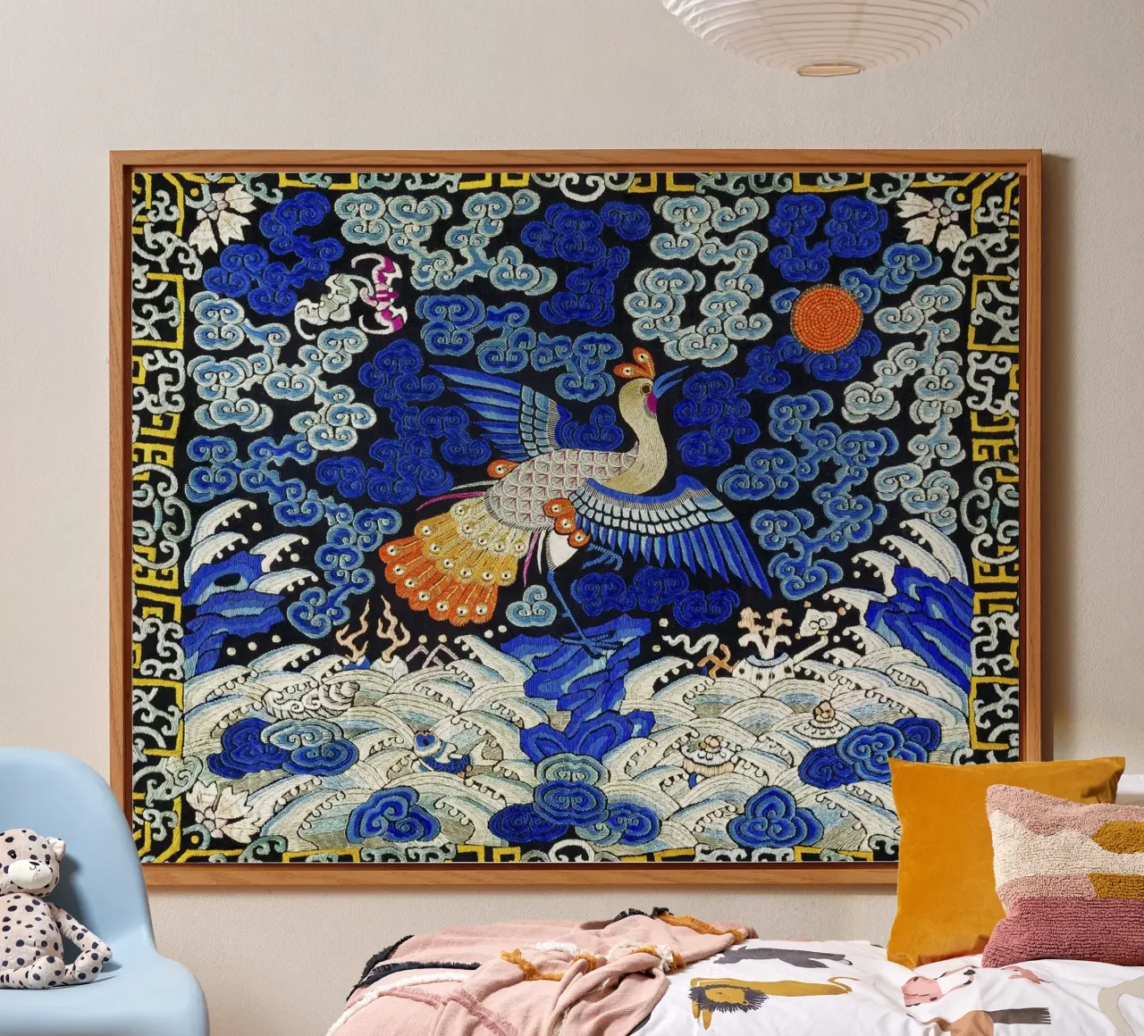 Chinesisches Rangabzeichen: Phönixkranich - Kaiserliche Kunst, Qing-Dynastie Alu-Dibond von NorwesClub